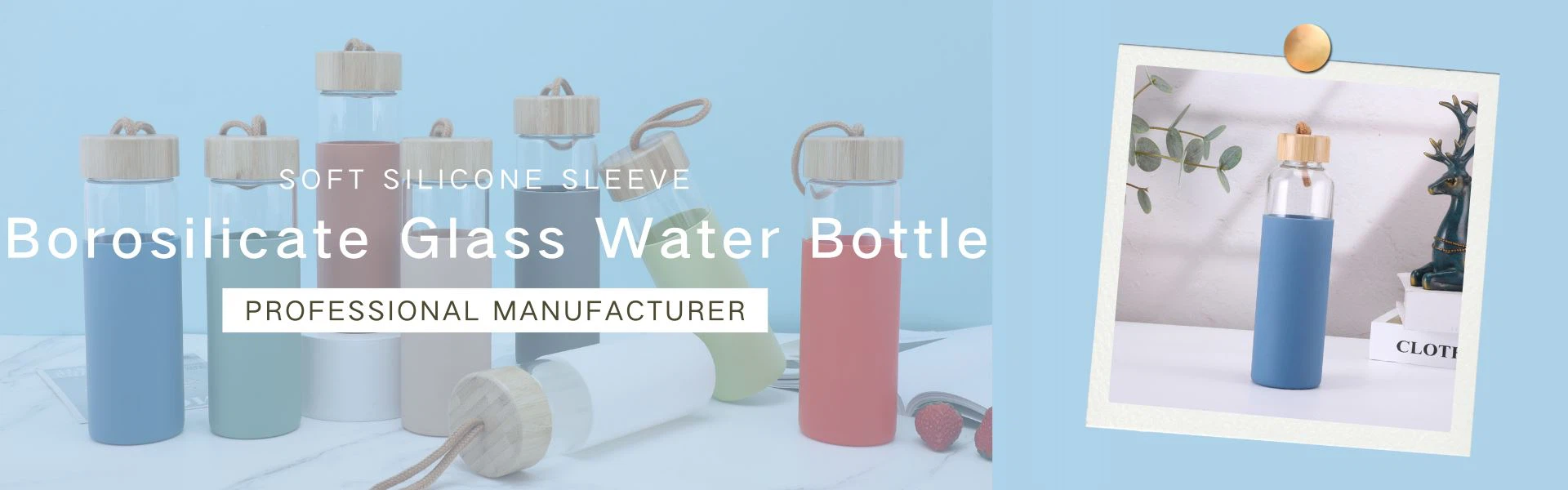 glass water bottle